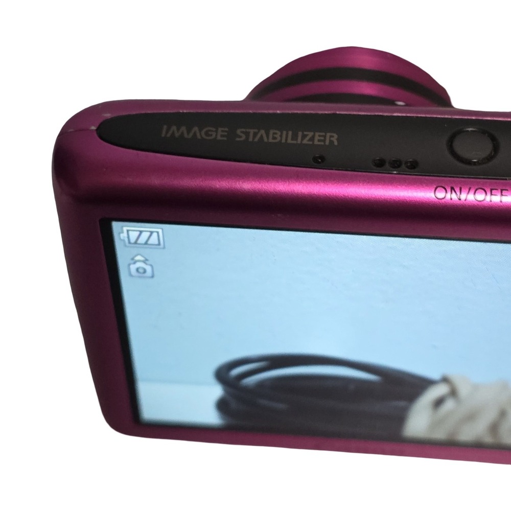 Canon PowerShot SD1400 IS 14.1MP Digital ELPH Camera Pink w/4x Zoom - Picture 9 of 16